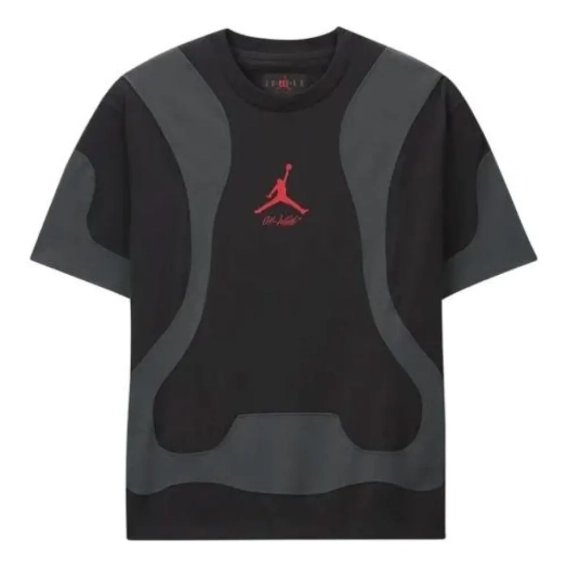 Футболка JORDAN OFF WHITE 1 ЧЕРНАЯ CV0654-010 фото 8 — интернет-магазин Tapok