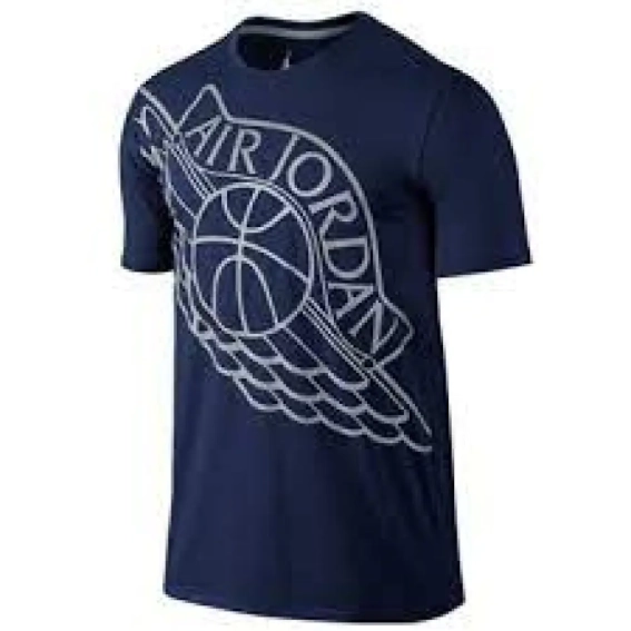 Футболка Jordan синяя wings 748550-410 фото 7 — интернет-магазин Tapok