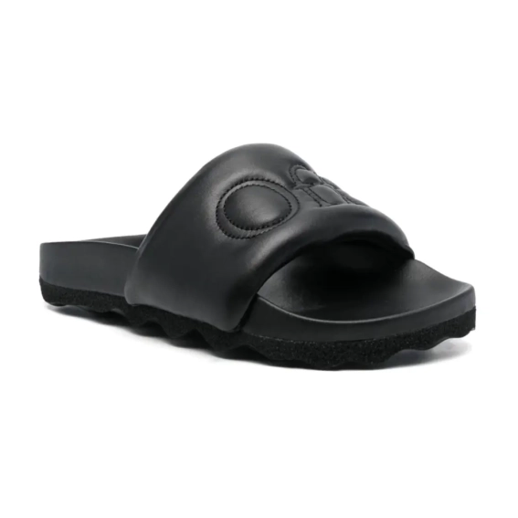 Шлепанцы OFF-WHITE BOOKISH LEATHER SPONGE SLIDER OWIT001S23LEA0011010 фото 4 — интернет-магазин Tapok