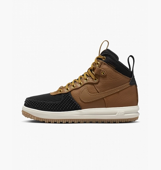 Кросівки чоловічі Nike Lunar Force 1 Duckboot Ale Brown Black Brown 805899-202 фото 2 — інтернет-магазин Tapok