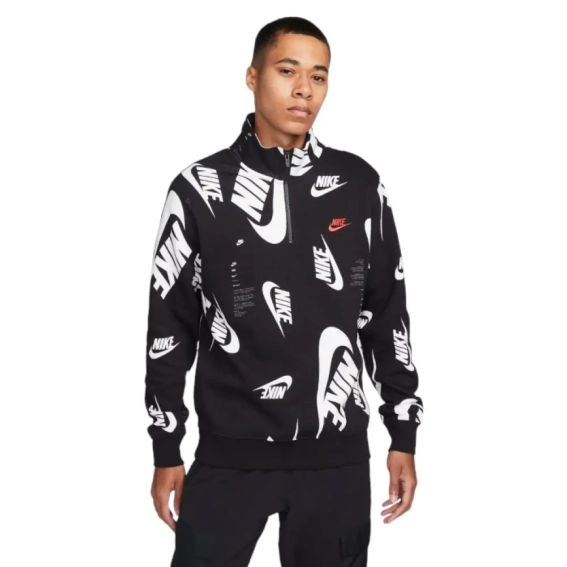 Кофта Nike M Club + Bb Hz Top Swoosh DQ5155-010 фото 1 — интернет-магазин Tapok