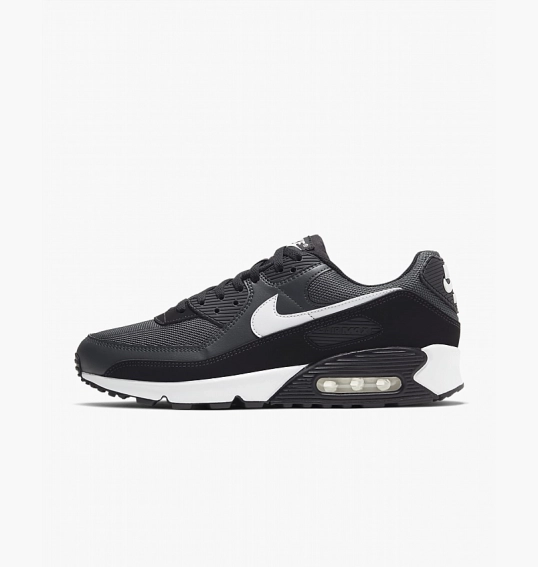 Кросівки чоловічі Nike Air Max 90 Dark Smoke Grey/Black/White CN8490-002 фото 2 — інтернет-магазин Tapok