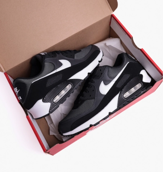 Кросівки чоловічі Nike Air Max 90 Dark Smoke Grey/Black/White CN8490-002 фото 8 — інтернет-магазин Tapok
