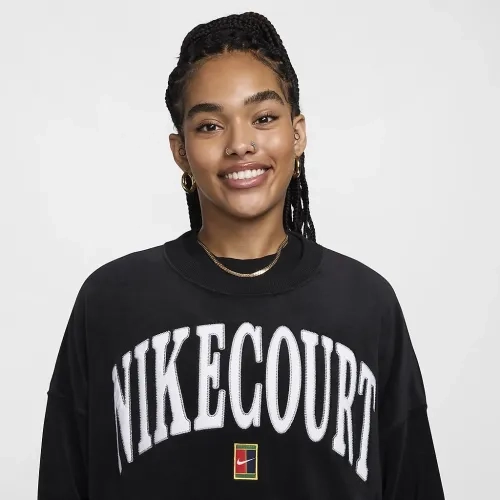 Женская кофта NIKE W NKCT HRTGE FLC OOS GFX CREW FQ2242-010 фото 3 — интернет-магазин Tapok