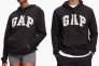 Худые Gap Arch Logo Hoodie Black 715036041 Фото 1