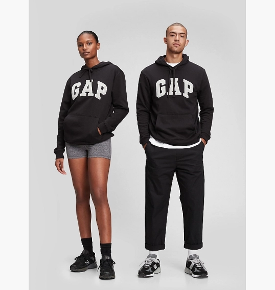Худые Gap Arch Logo Hoodie Black 715036041 фото 3 — интернет-магазин Tapok