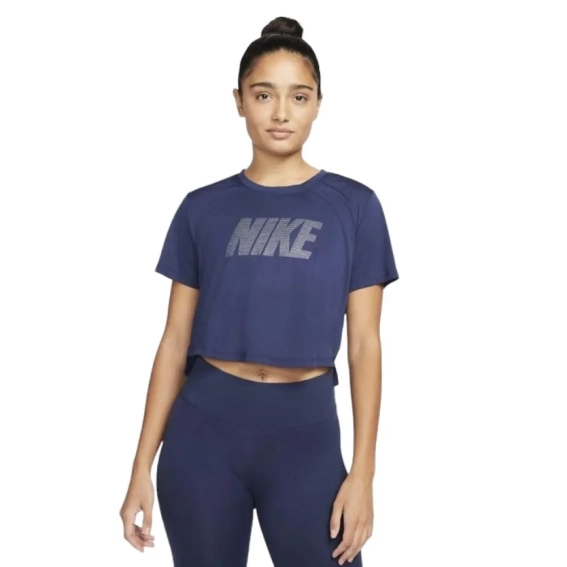 Футболка Nike W NK ONE DF HBR SS STD CRP DD5019-410 фото 1 — интернет-магазин Tapok