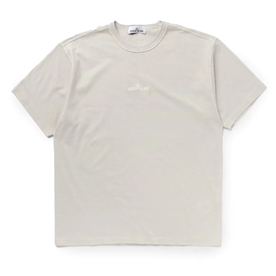 Футболка Stone Island Cream Logo T-shirt 811524113-V0097 фото 1 — інтернет-магазин Tapok
