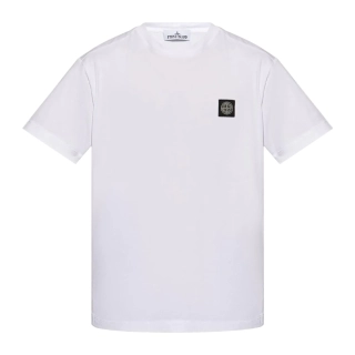 Футболка Stone Island White Crewneck T-shirt 811524113-V0001