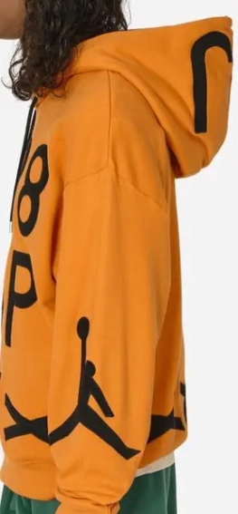 Бомбер Jordan x Nina Chanel Abney Fleece Hoodie Alpha Orange FZ7514-806 фото 2 — интернет-магазин Tapok