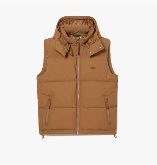 Жилетка Lacoste MEN&#39;S ULTED CROC DOWN VEST brown BH1611 51 SIX фото 4 — интернет-магазин Tapok