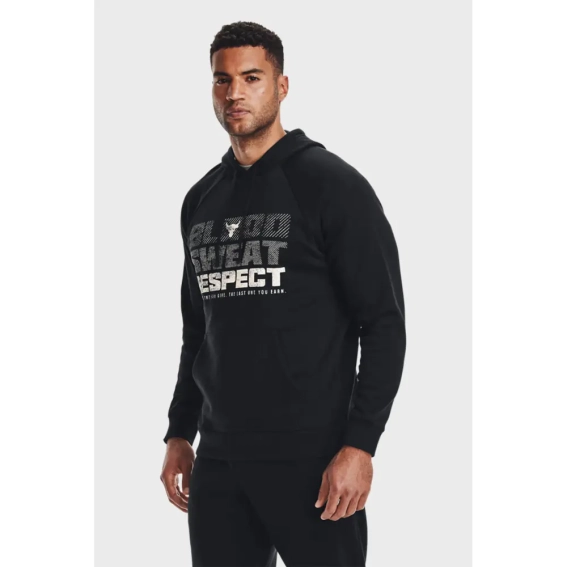Кофта Men&#39;s Project Rock Rival Fleece Hoodie 1367109-001 фото 1 — интернет-магазин Tapok