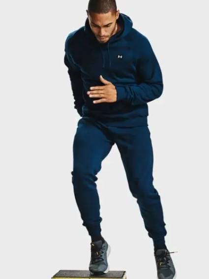 Кофта Men&#39;s UA Rival Fleece Hoodie 1357092-408 фото 3 — интернет-магазин Tapok