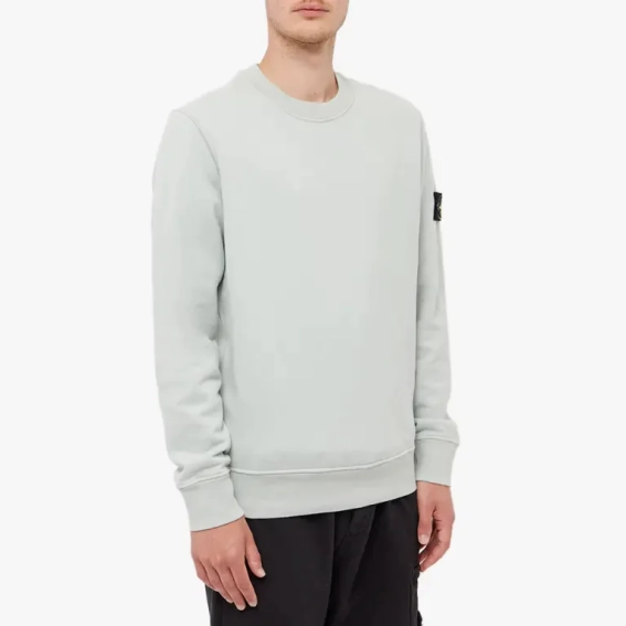 Кофта Stone Island Brushed Cotton Crew Neck Sweat - Pearly Grey 771563020 V0061 фото 2 — інтернет-магазин Tapok