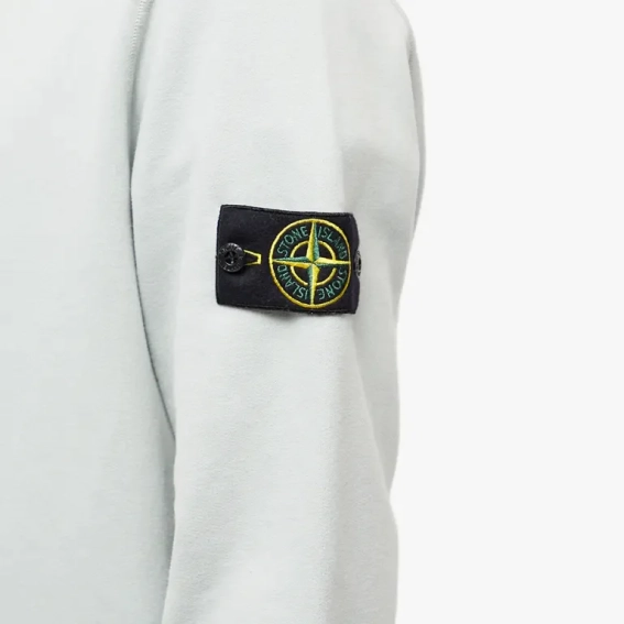 Кофта Stone Island Brushed Cotton Crew Neck Sweat - Pearly Grey 771563020 V0061 фото 4 — інтернет-магазин Tapok