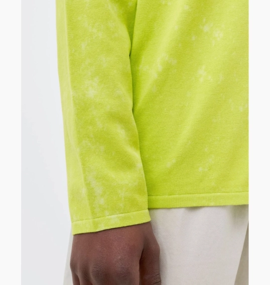 Кофта STONE ISLAND COTTON TYE DYE JUMPER LIME 7615555D9 V0031 фото 3 — интернет-магазин Tapok