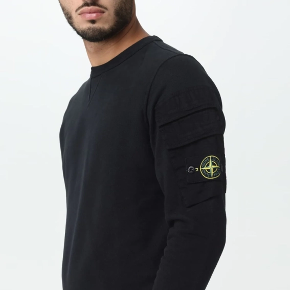 Кофта Stone Island sweater black 791560577 V0029 фото 2 — интернет-магазин Tapok