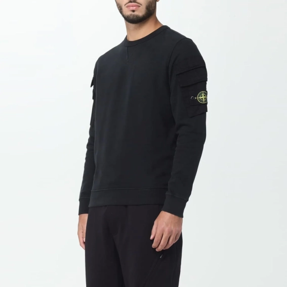 Кофта Stone Island sweater black 791560577 V0029 фото 3 — интернет-магазин Tapok