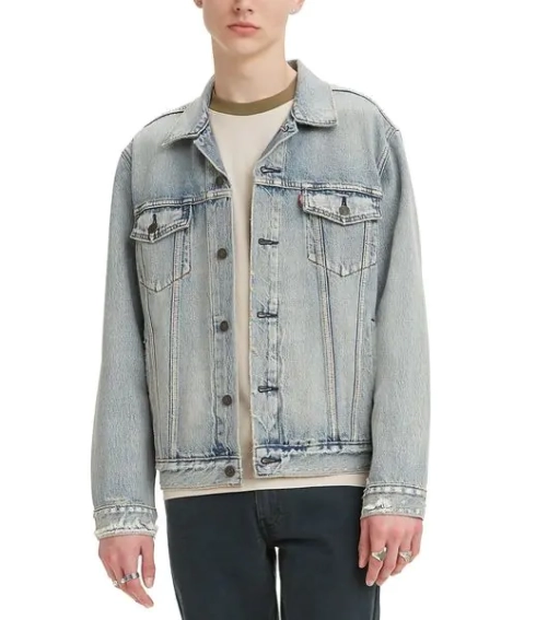 Куртка Levi's® Men's Light Destructed Trucker Jacket 723340631 фото 1 — інтернет-магазин Tapok