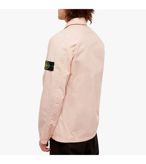 Куртка Stone Island Brushed Cotton Canvas Zip OvershirtRose 7715101WN V0180 фото 4 — интернет-магазин Tapok