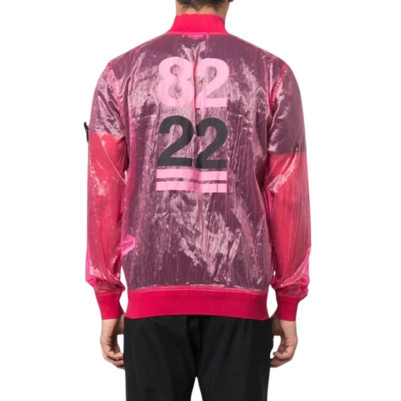 Куртка STONE ISLAND Semi-transparent nylon bomber jacket pink 7615433Q2 .V0087 фото 2 — інтернет-магазин Tapok