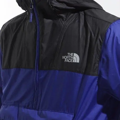 Куртка The North Face Fanorak Color-block Jacket In Aztec Blue NF0A3FZL6SK фото 2 — интернет-магазин Tapok