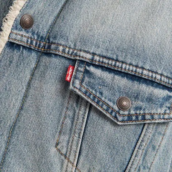 Куртка Чоловіча блакитна джинсова Куртка Levi's 16365-0070 фото 3 — інтернет-магазин Tapok