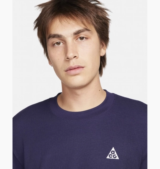Лонгслів Nike ACG Dri-FIT ADV Goat Rocks Long Sleeve Winter T-Shirt Purple ink FB8115-555 фото 4 — інтернет-магазин Tapok