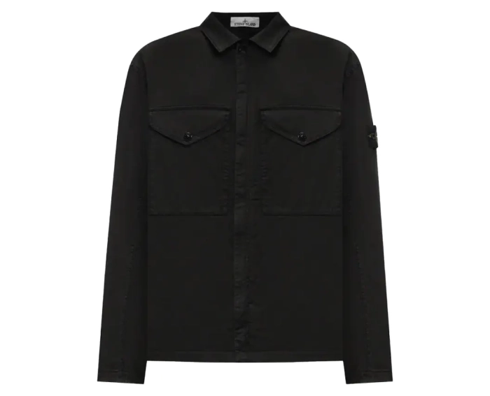 Світшот Stone Island Stretch Overshirt black 811510210 V0029 фото 1 — інтернет-магазин Tapok