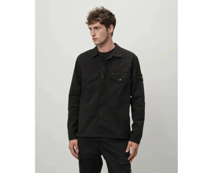 Світшот Stone Island Stretch Overshirt black 811510210 V0029 фото 2 — інтернет-магазин Tapok
