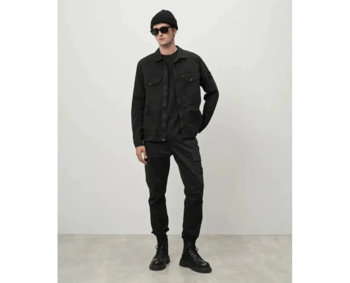 Світшот Stone Island Stretch Overshirt black 811510210 V0029 фото 4 — інтернет-магазин Tapok