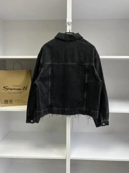 Свитшот ZARA denim overshirt black 5072/302/800 фото 8 — интернет-магазин Tapok