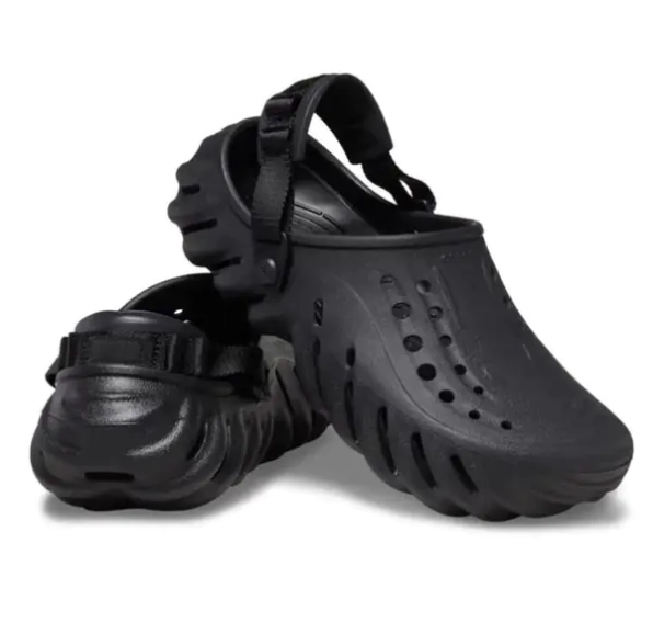 Тапочки CROCS Echo Clog Shoes Black 207937-001 фото 2 — интернет-магазин Tapok