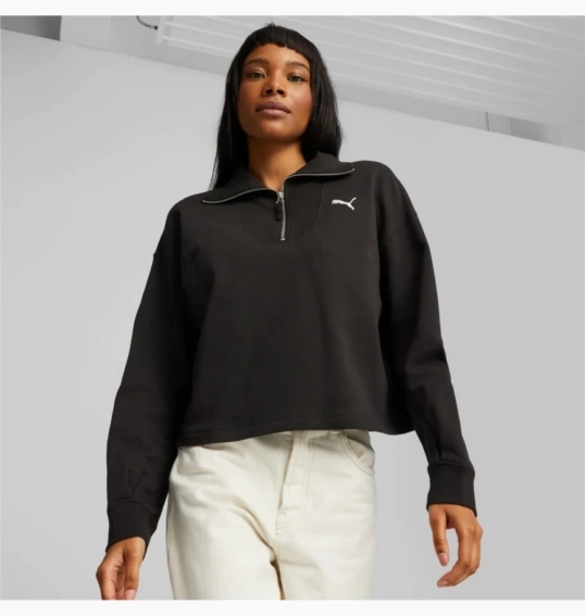 Толстовка Puma HER Women’s High-Neck Half-Zip Sweatshirt 676005 01 фото 2 — інтернет-магазин Tapok
