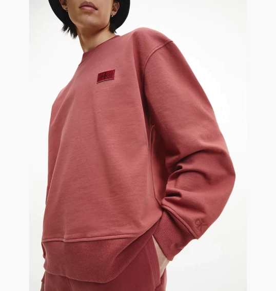 Футболка Calvin Klein Shrunken Badge Crew Neck Terracotta Tile J30J321544 фото 2 — интернет-магазин Tapok