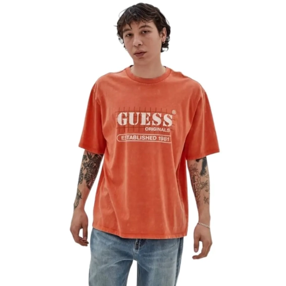 Футболка GUESS Originals Washed Grid Logo Tee M3GI31K9XF3 фото 1 — интернет-магазин Tapok