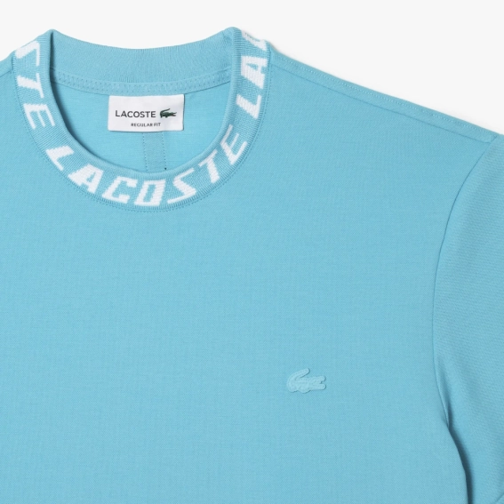 Футболка Lacoste Men's Regular Fit Branded blue tee TH9687 51 SPI фото 2 — інтернет-магазин Tapok