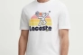 Футболка Lacoste Men's Washed Effect Tennis Print T-Shirt TH8567 51 001 Фото 1