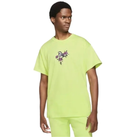 Футболка NIKE AIR Max 90 Embroidered T-Shirt Casual Comfort Lime Green DO9211-736 фото 1 — интернет-магазин Tapok