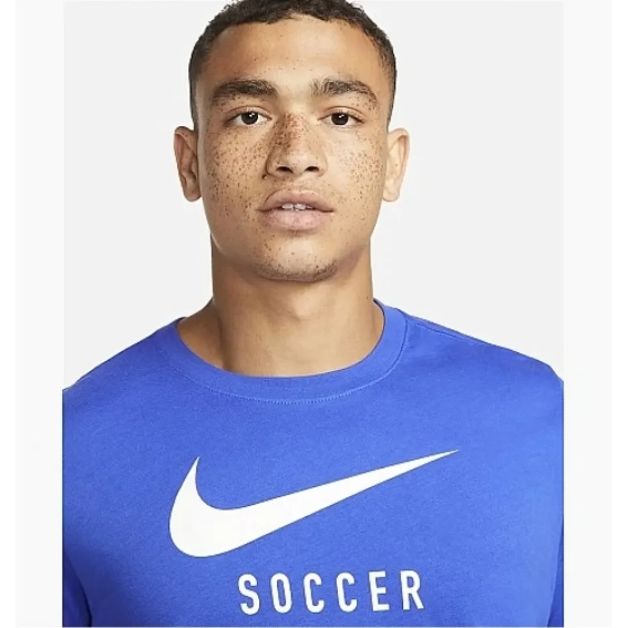 Футболка Nike Mens Soccer T-Shirt Blue DH3890-481 фото 4 — интернет-магазин Tapok