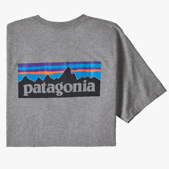 Футболка Patagonia m's p-6 logo responsibili tee 38504 GLH фото 2 — інтернет-магазин Tapok
