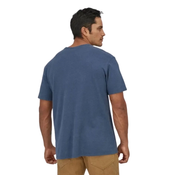 Футболка Patagonia M&#39;s Work Pocket Tee Shirt stone blue 53396 SNBL фото 2 — интернет-магазин Tapok