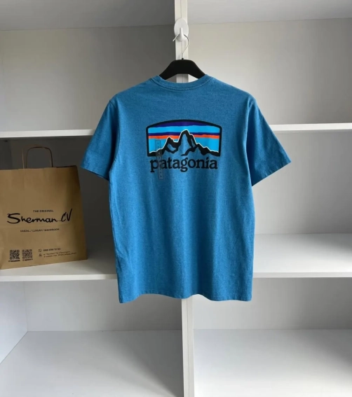 Футболка Patagonia Men&#39;s Line Logo Ridge Pocket Responsibili-Tee 38511 APBL фото 2 — интернет-магазин Tapok