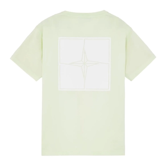 Футболка T-SHIRT STONE ISLAND JAUNE LOGO CARRE 78152NS81 V0052 фото 4 — интернет-магазин Tapok