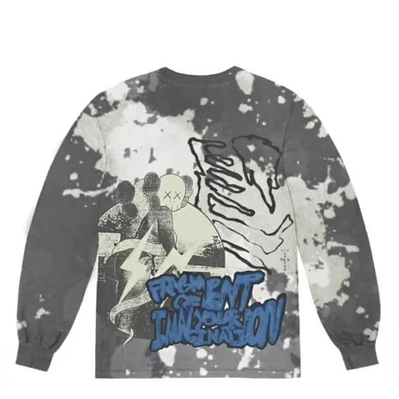 Футболка TRAVIS SCOTT CACTUS JACK+KAWS FOR FRAG фото 2 — інтернет-магазин Tapok