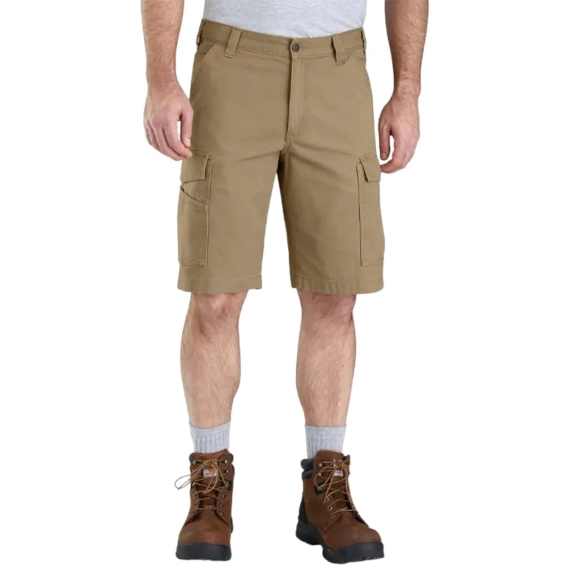 Шорты Carhartt Men&#39;s Rugged Flex Relaxed Fit Canvas Cargo Work Short grey BS5841-M фото 1 — интернет-магазин Tapok