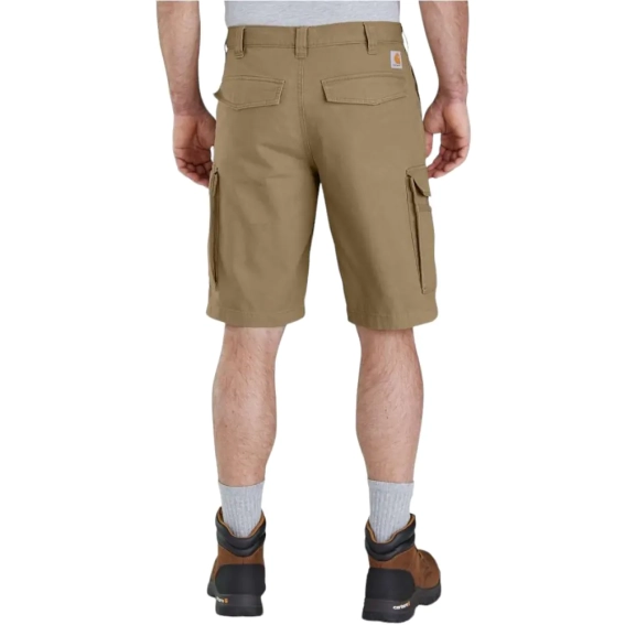 Шорты Carhartt Men&#39;s Rugged Flex Relaxed Fit Canvas Cargo Work Short grey BS5841-M фото 2 — интернет-магазин Tapok
