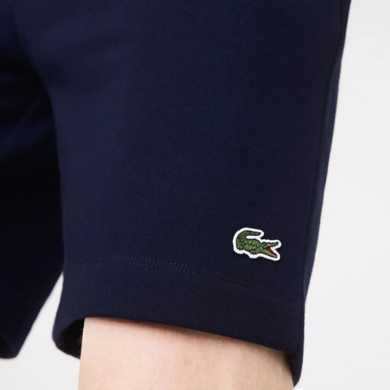 Шорты Lacoste Organic Brushed Cotton Fleece Shorts Blue GH9627 51 166 фото 5 — интернет-магазин Tapok