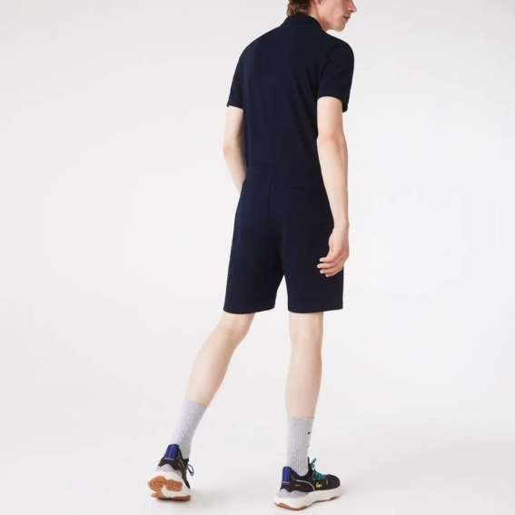 Шорты Lacoste Organic Brushed Cotton Fleece Shorts Blue GH9627 51 166 фото 6 — интернет-магазин Tapok