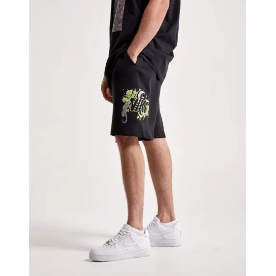 Шорты Nike Sportswear Men&#39;s Fleece Embroidered Graphic Shorts (Black) DV0055-010 фото 3 — интернет-магазин Tapok